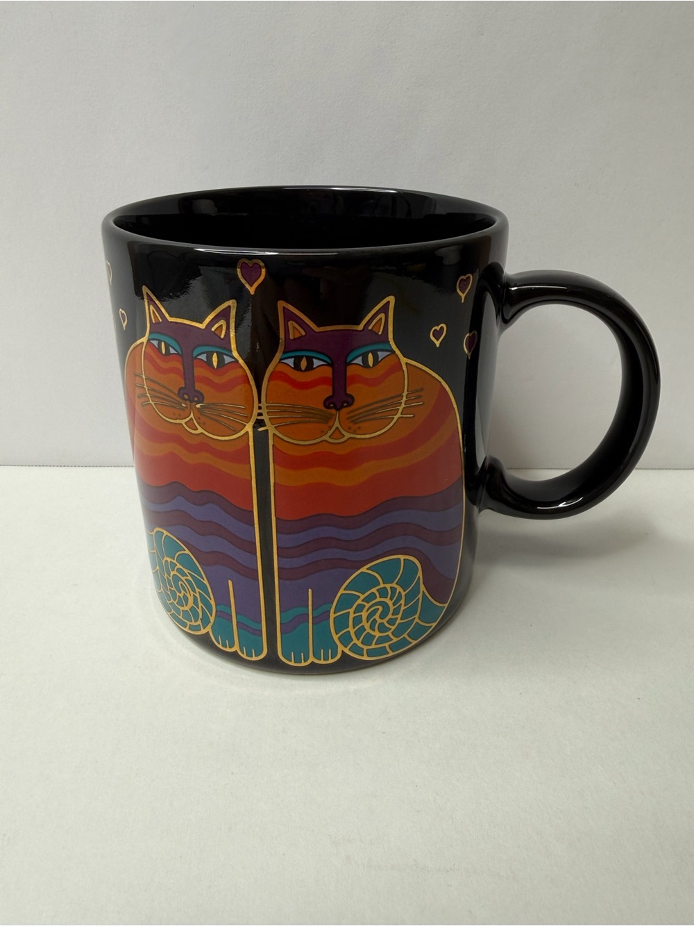 Laurel Burch Rainbow Cats Cat Mug Made in Japan Collectible Art Coffee Cup